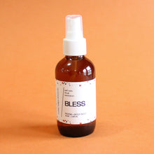 Load image into Gallery viewer, BLESS Energy Cleansing Spray. Cedar. Citrus. Sage. Palo Santo. Antibacterial Yoga Mat Mist. Quartz Crystal. 4 oz.