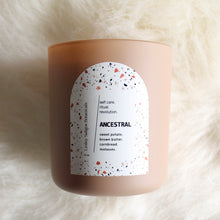 Load image into Gallery viewer, ANCESTRAL Hand Poured Candle. Sweet Potato. Cornbread. Brown Butter. Cotton Wick. 12 oz. Fawn Color. Large.