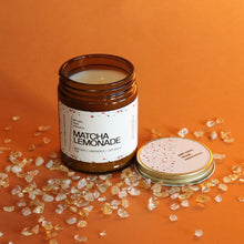 Load image into Gallery viewer, MATCHA LEMONADE Hand Poured Candle. Matcha. Lemonade. Lavender. Oat Milk. Honey. Traditional Cotton Wick. 7 oz.