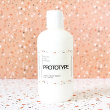 Load image into Gallery viewer, PROTOTYPE Hand and Body Wash. Marula Oil. Chia Seed Extract. Jojoba Beads. Sandalwood. Papyrus. Sweet Cream. 8 oz.