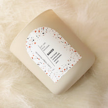 Load image into Gallery viewer, BAKED Hand Poured Candle. Yeast Bread. Caraway Seed. Butter. Wood Wick. 12 oz. Matte Cream.