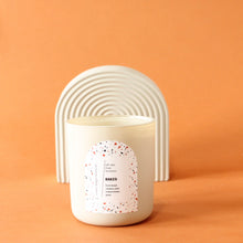 Load image into Gallery viewer, BESPOKE Hand Poured Candle. One of a Kind Custom Fragrance Blend. Wood Wick. 12 oz. Matte White.