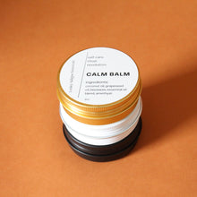 Load image into Gallery viewer, CALM BALM Aromatherapy To Go. All Natural. Lavender. Ylang Ylang. Amethyst. 2 oz Tin.