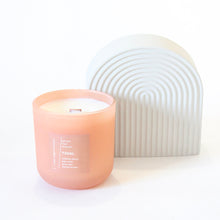 Load image into Gallery viewer, TIDAL Hand Poured Candle. Calabrian Lemon. Green Lilac. Jade Water. Spanish Juniper. 14 oz. Deep Peach Matte. Large.