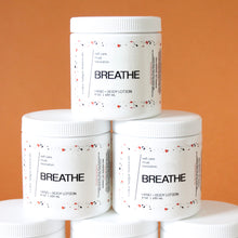 Load image into Gallery viewer, BREATHE Hand and Body Lotion. Lavender + Ylang Ylang. Grape Seed Oil. Silk Amino Acids. Shea. Aloe.