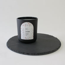 Load image into Gallery viewer, CHIRON Hand Poured Candle. Blackberry. Clary Sage. Tea. Large Wood Wick Candle. Matte Black.
