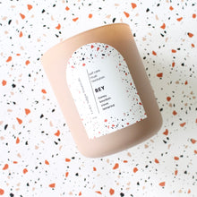 Load image into Gallery viewer, BEY Hand Poured Candle. Clove. Honey. Bourbon. Tamarind. Wood Wick. 12 oz. Matte Fawn. SALE