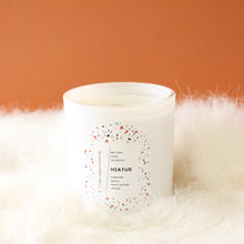 Load image into Gallery viewer, HIATUS Hand Poured Candle. Tuberose. Peony. Warm Woods. Wood Wick. 12 oz. Matte White.