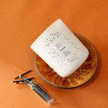 Load image into Gallery viewer, B.D.E. Hand Poured Candle. Elemi. Black Tea. Tobacco. Scotch. Wood Wick. 12 oz. Matte White.