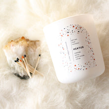 Load image into Gallery viewer, HIATUS Hand Poured Candle. Tuberose. Peony. Warm Woods. Wood Wick. 12 oz. Matte White.