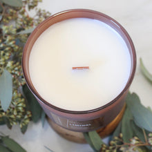 Load image into Gallery viewer, LIMINAL Hand Poured Candle. Wet Lichen. Opopanax Gum. Holy Basil Leaf. Toasted Tonka Bean. 14 oz. Chestnut Matte. Large.