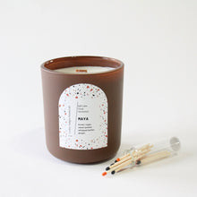 Load image into Gallery viewer, MAYA Hand Poured Candle. Brown Sugar. Sweet Potato. Nutmeg. Wood Wick. 12 oz. Matte Umber. SALE