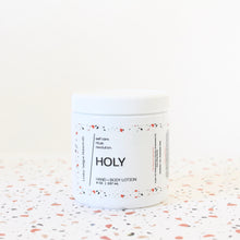 Load image into Gallery viewer, HOLY Hand and Body Lotion. Argan Oil. Sunflower OIl. Carnation. Sandalwood. Musk. 8 oz. SALE