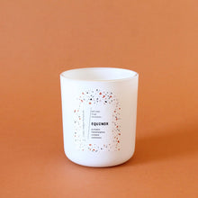 Load image into Gallery viewer, EQUINOX Hand Poured Candle. Charred Marshmallow. Pumpkin Pulp. Cashmere. Vetiver. Wood Wick. 12 oz. Matte White.