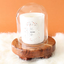 Load image into Gallery viewer, BESPOKE Hand Poured Candle. One of a Kind Custom Fragrance Blend. Wood Wick. 12 oz. Matte White.