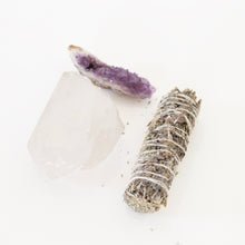 Load image into Gallery viewer, BLUE SAGE and LAVENDER Smoke Cleansing Wand. Energetic Hygiene. Calm. Rest. Relaxation.