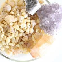 Load image into Gallery viewer, GOLDEN FRANKINCENSE Loose Incense. Resin. Space Clearing. Energy Cleansing. One Ounce Bag + Charcoal.