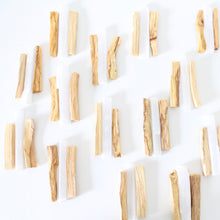 Load image into Gallery viewer, PALO SANTO and SELENITE WAND. Natural Incense. Holy Wood. Space + Energy Clearing.