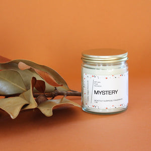 MONTHLY MYSTERY CANDLE. Surprise Monthly Scent. Treat Yourself. Give a Gift. 7 oz.