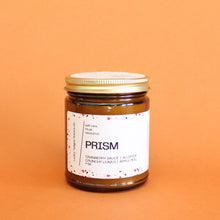 Load image into Gallery viewer, PRISM Hand Poured Candle. Crunchy Leaves. Cranberry Sauce. Allspice. Apple Peel. Clove.  7 oz. Cotton Wick.