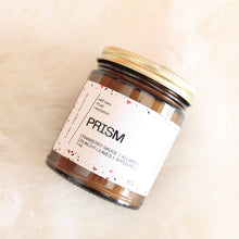 Load image into Gallery viewer, PRISM Hand Poured Candle. Crunchy Leaves. Cranberry Sauce. Allspice. Apple Peel. Clove.  7 oz. Cotton Wick.