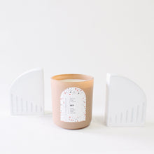 Load image into Gallery viewer, BEY Hand Poured Candle. Clove. Honey. Bourbon. Tamarind. Wood Wick. 12 oz. Matte Fawn.