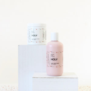 HOLY Hand and Body Wash. Sandalwood. Carnation. Musk. Pink Clay. Argan Oil. 8 oz.