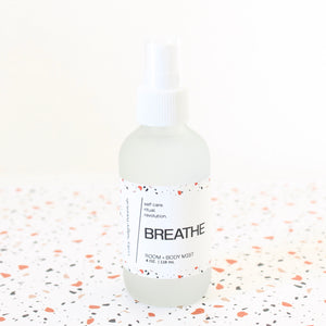 BREATHE Relaxing Spray. Lavender. Chamomile. Ylang Ylang. Linen Mist. Natural Bug Repellant. 4 oz.