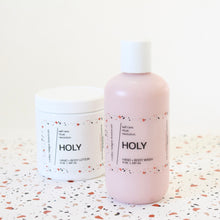 Load image into Gallery viewer, HOLY Hand and Body Wash. Sandalwood. Carnation. Musk. Pink Clay. Argan Oil. 8 oz.